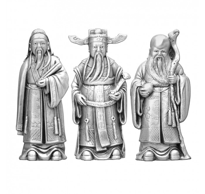 Trinity of Blessings Figurine Set – Fu, Lu & Shou Trinity of Blessings Figurine Set – Fu, Lu & Shou